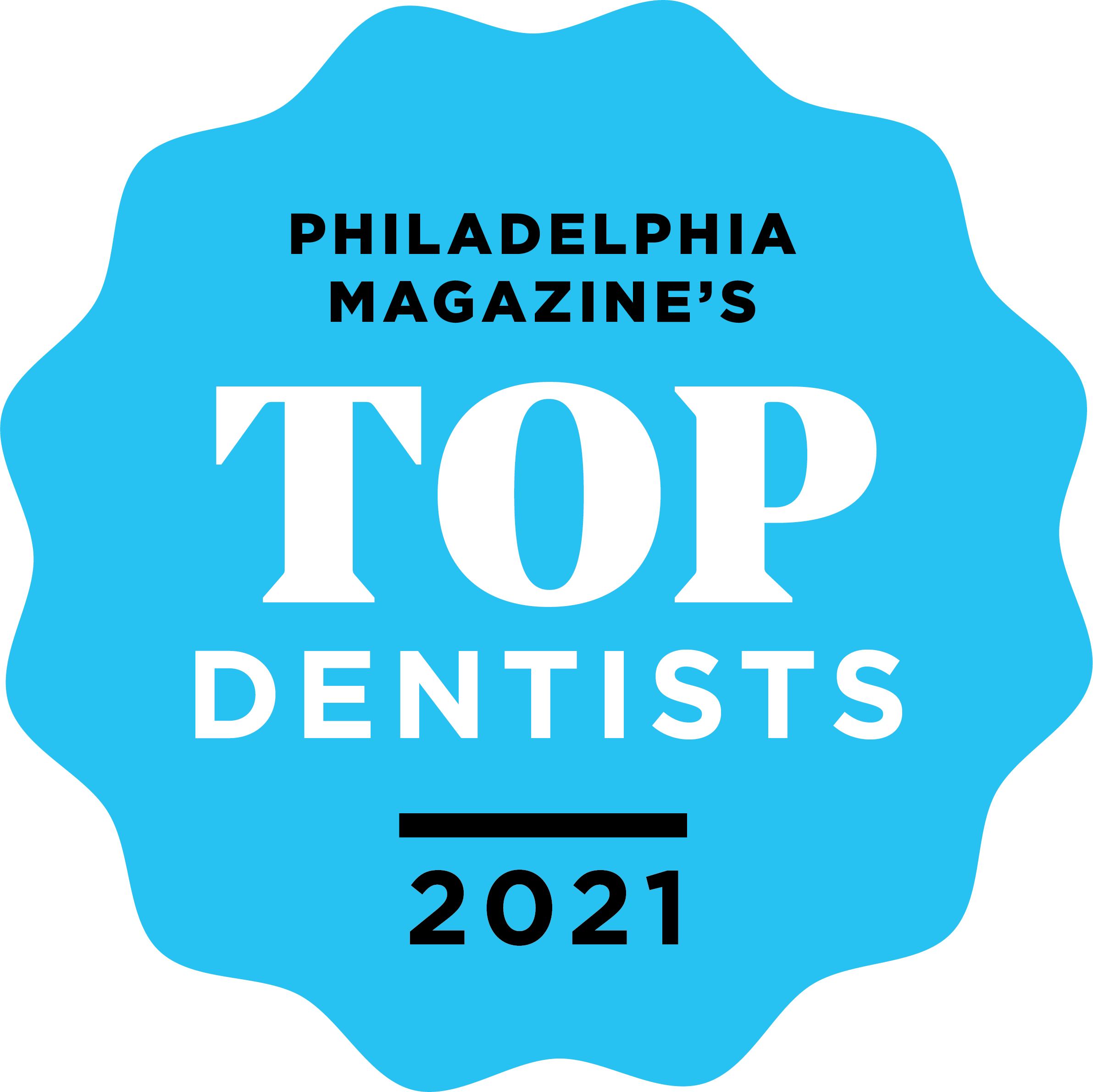 2021 Top Dentists in Philadelphia Award